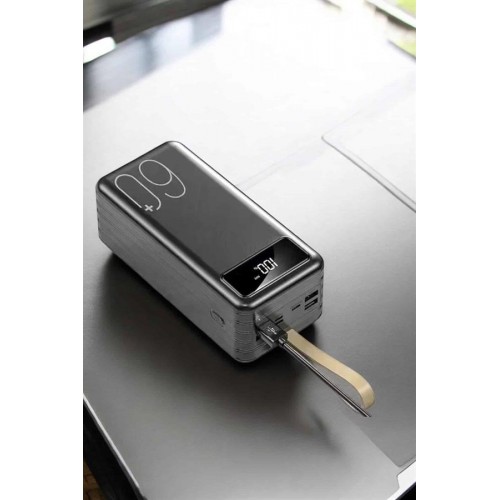 Powerbank 60.000 MAH Dijital Göstergeli 4 Portlu Taşınabilir Powerbank 60.000 MAH Dijital Göstergeli 4 Portlu Taşınabilir