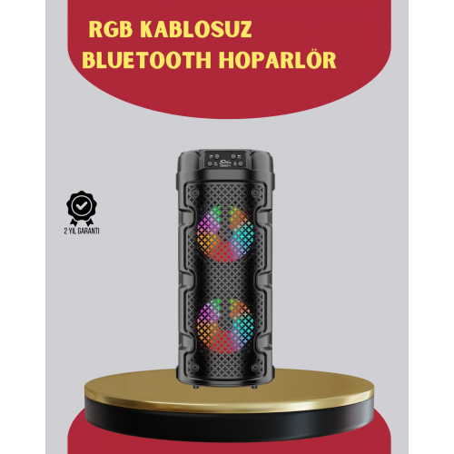 Çift Sürücülü Taşınabilir Kablosuz Hoparlör