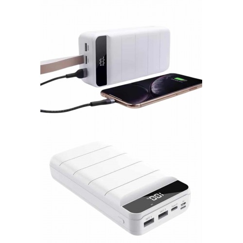 Powerbank 50.000 Mah Dijital Göstergeli Taşınabilir 4 Portlu Hızlı Powerbank Powerbank 50.000 Mah Dijital Göstergeli Taşınabilir 4 Portlu Hızlı Powerbank