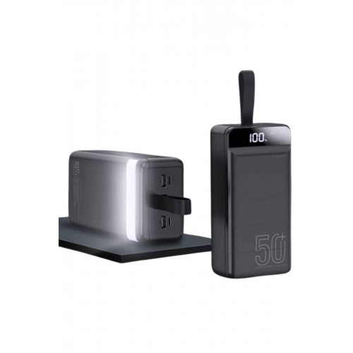 Powerbank 50.000 Mah Dijital Göstergeli Taşınabilir 4 Portlu Hızlı Powerbank Powerbank 50.000 Mah Dijital Göstergeli Taşınabilir 4 Portlu Hızlı Powerbank