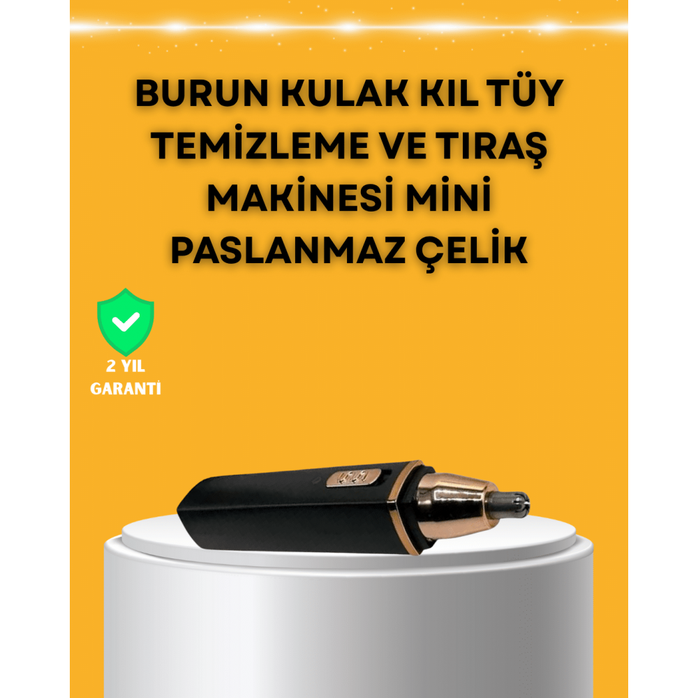 USB Şarjlı Sessiz Burun ve Kulak Kılı Temizleme Cihazı
