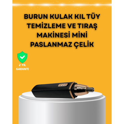 USB Şarjlı Sessiz Burun ve Kulak Kılı Temizleme Cihazı