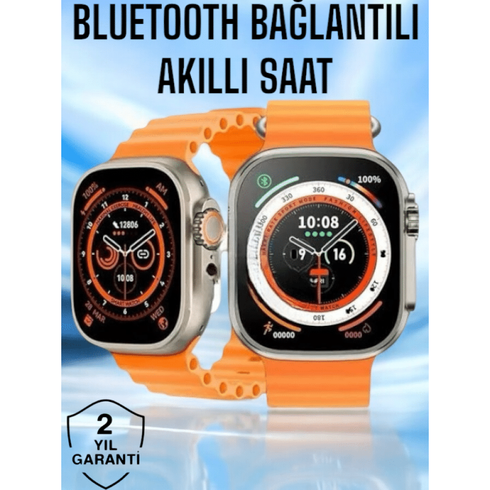 Yeni Nesil Ultra Akıllı Saat Titreşimli Uyku & Sağlık Takibi Çift Kordon