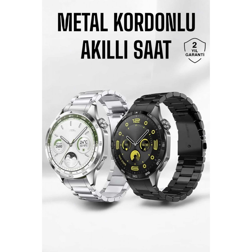 Akıllı Saat Bildirim Görme Amoled Ekran GPS Uyumlu Sesli Görüşme