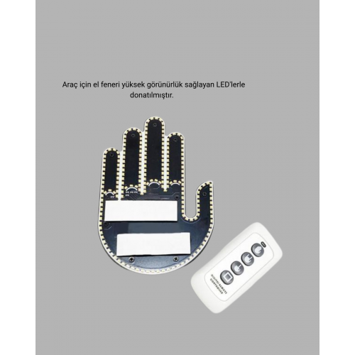 Uzaktan Kumandalı LED Jest Işığı – 3 Farklı Hareket Modu Uzaktan Kumandalı LED Jest Işığı – 3 Farklı Hareket Modu