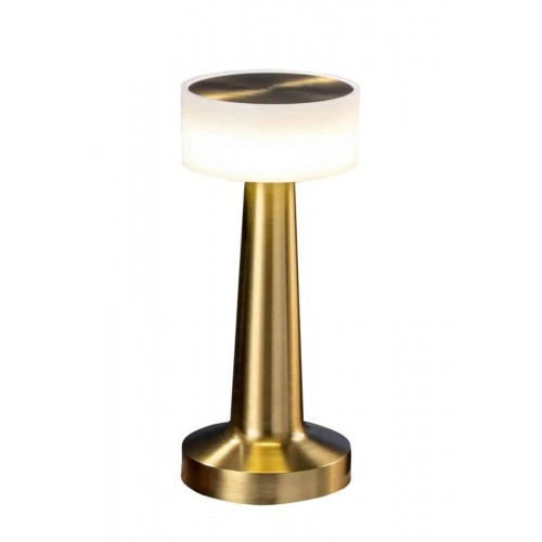 Kablosuz Renkli Masa ve Gece Lambası Altın Rengi Dokunmatik Led Lamba