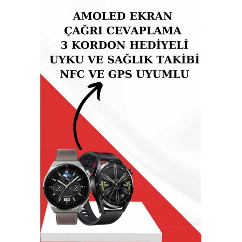 Kablosuz Bluetooth Kulaklık ve Kordon Hediyeli Akıllı Saat Nabız Ölçer Uzun Pil Ömrü