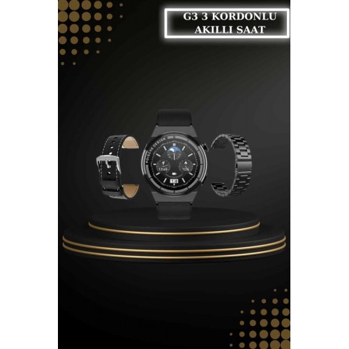 Kablosuz Bluetooth Kulaklık ve Kordon Hediyeli Akıllı Saat Nabız Ölçer Uzun Pil Ömrü