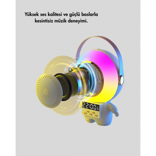 Kablosuz Mikrofonlu Astronot Tasarım Bluetooth Speaker Karaoke Kablosuz Mikrofonlu Astronot Tasarım Bluetooth Speaker Karaoke