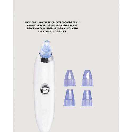 Vakum Teknolojili Siyah Nokta Temizleyici Cihaz – 4 Farklı Başlık ve Derinlemesine Gözenek Temizliği Vakum Teknolojili Siyah Nokta Temizleyici Cihaz – 4 Farklı Başlık ve Derinlemesine Gözenek Temizliği