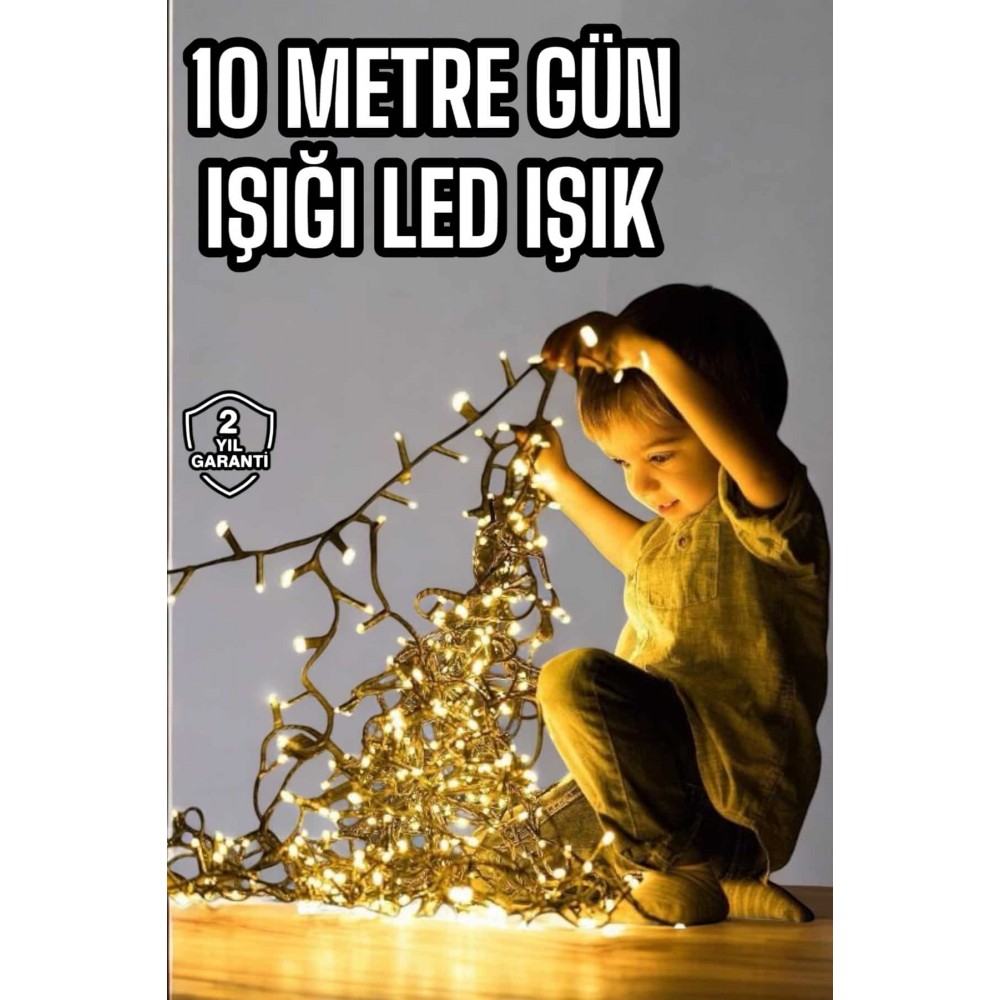 10 Metre Şerit Led Gün Işığı Led Işık Süsleme Parti Malzemesi Konsept