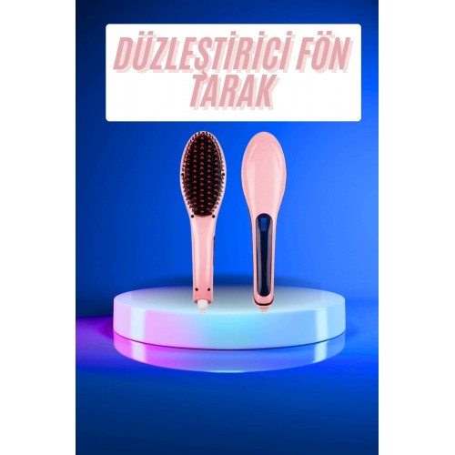 Saç Düzleştirici Tarak Dijital Göstergeli Seramik Kaplama Sıkı Dişli