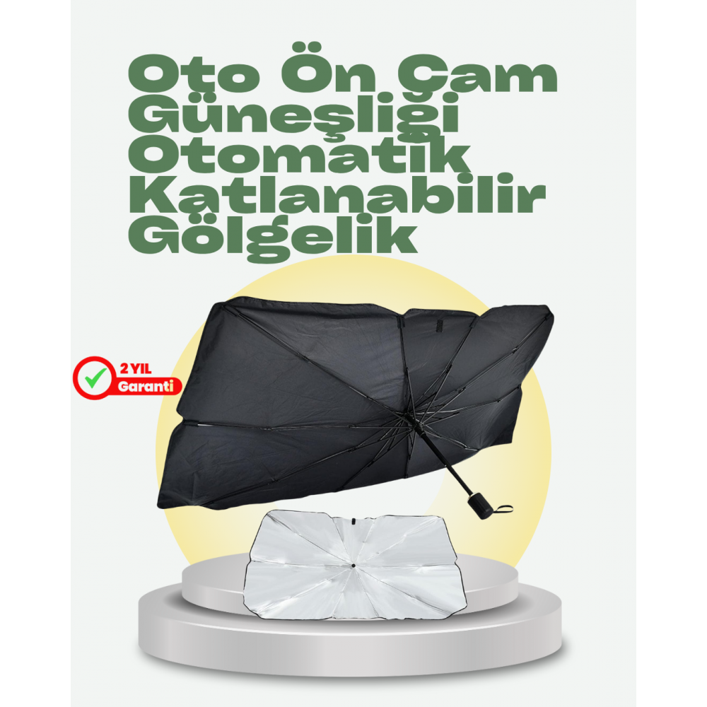Katlanabilir Oto Güneşlik – Pratik Dayanıklı UV Koruyucu Tasarım