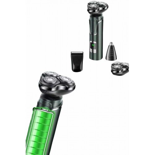 Tıraş Makinesi Profesyonel 3in1 Dijital Göstergeli 3 Başlıklı Erkek Bakım