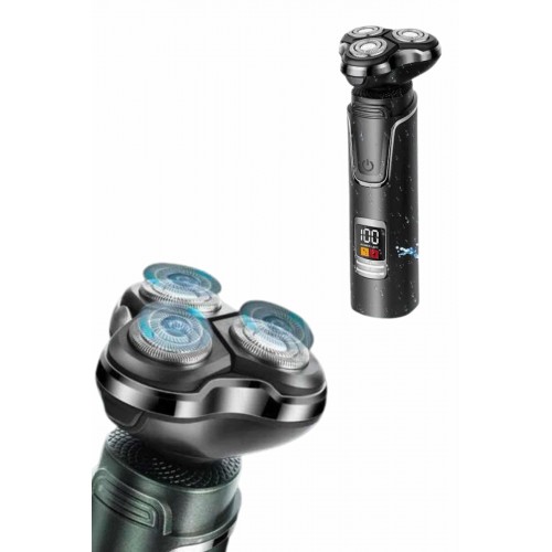 Tıraş Makinesi Profesyonel 3in1 Dijital Göstergeli 3 Başlıklı Erkek Bakım