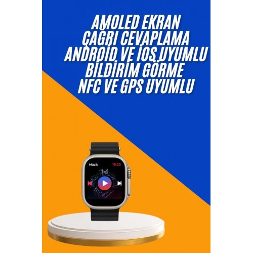 Akıllı Saat Çok Fonksiyonlu Unısex Sosyal Medya Girişli Bluetooth Bağlantılı
