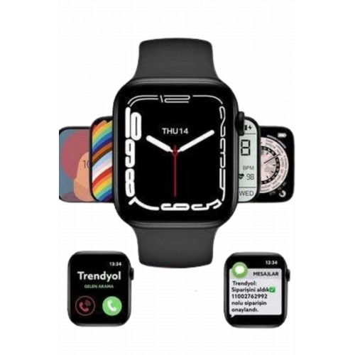 Yeni Model Akıllı Saat Dokunmatik Ekran Unisex Amoled Ekran 44 mm