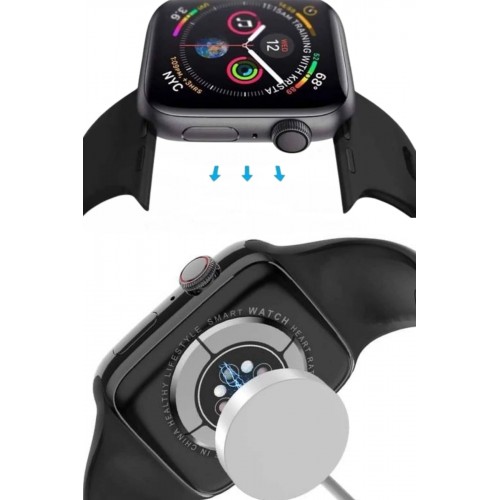 Yeni Model Akıllı Saat Dokunmatik Ekran Unisex Amoled Ekran 44 mm