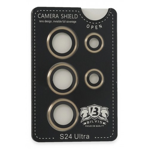 Samsung Galaxy S24 Ultra Bilvis Titan Kamera Lens - Gold-(5796)
