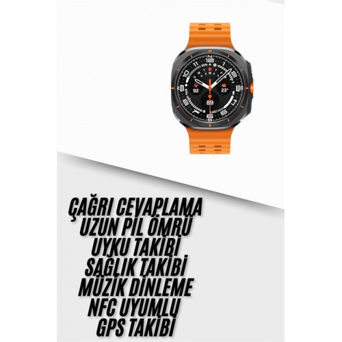 Yeni Nesil Çağrı Cevaplayabilen 47 MM Titreşimli Çok Fonksiyonlu Akıllı Saat