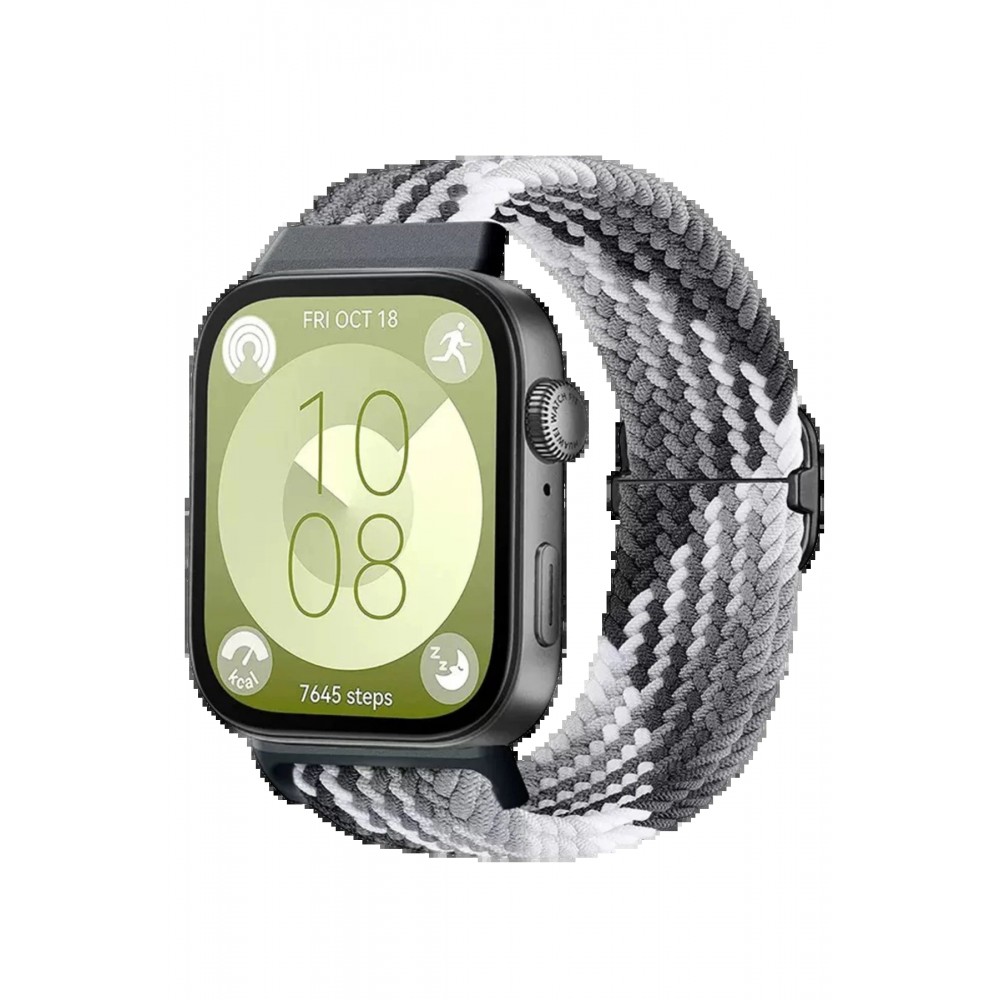 Huawei Fit 4 Star Kordon - Gri-Siyah-(5796)