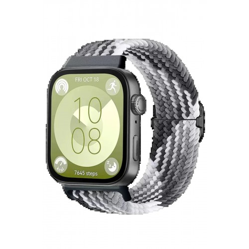 Huawei Fit 4 Star Kordon - Gri-Siyah-(5796)