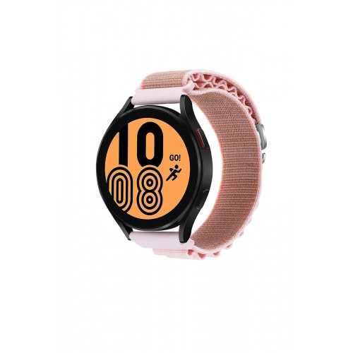 Watch 22mm KR410 Kumaş Kordon - Pembe-(5796)