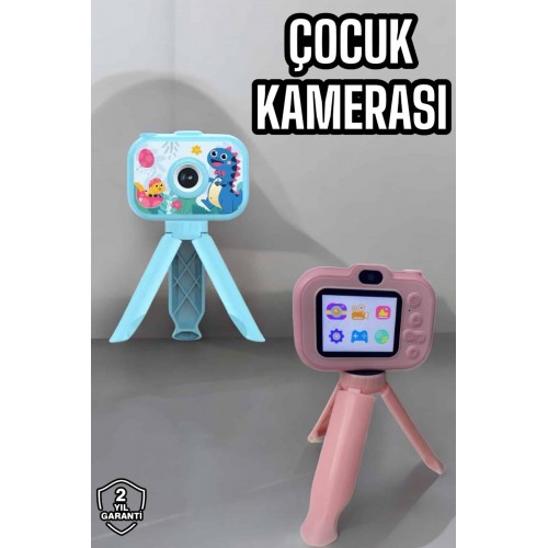 Ayaklı Mini Fotoğraf Makinesi Çocuk Için Eğitici Video Kamera