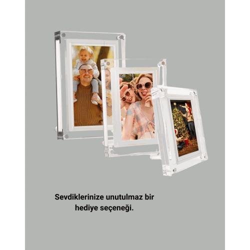 Geniş Görüş Açılı 7 İnç IPS Dijital Çerçeve – Gerçekçi Renkler ve Netlik