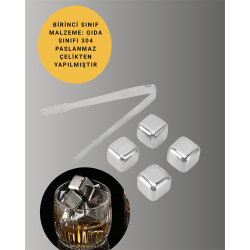 Paslanmaz Metal Buz Küpleri-Çok Amaçlı Kullanıma Uygun Paslanmaz Metal Buz Küpleri-Çok Amaçlı Kullanıma Uygun