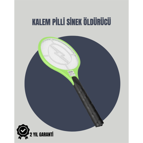 Taşınabilir Elektronik Sinek Swatter – Kimyasal İçermeyen Ergonomik Tasarım