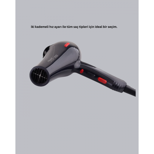 2200 Watt Profesyonel Saç Kurutma Makinesi AC Motorlu Yüksek Performanslı