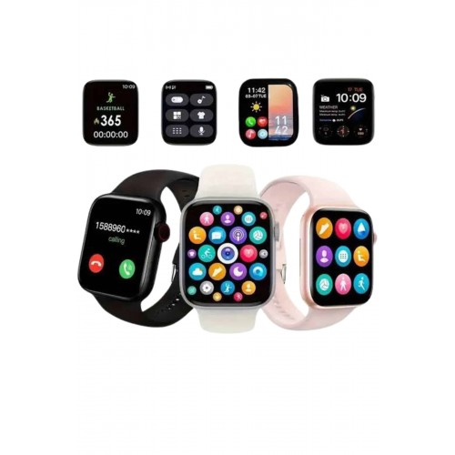 Akıllı Saat Çok Fonksiyonlu Uyku Takibi Adımsayar Nabız Ölçer Arama Cevaplayan