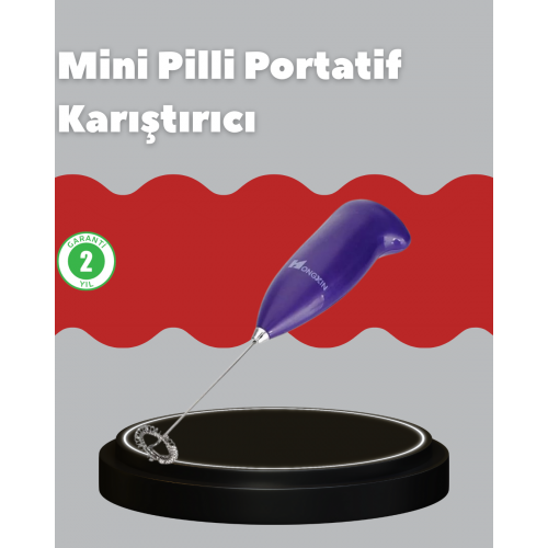 Frappe ve Cappuccino Maker – Taşınabilir Pilli Köpürtücü Mikser