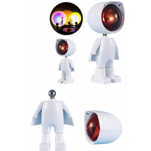 Projeksiyon Güneş Lambası Astronot Gün Batımı Projektör LED Işıklı