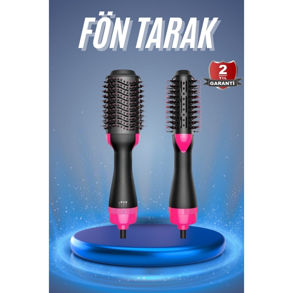 Saç Kurutma Makinesi Saç Düzleştirici Fön Tarak Isı Ayarlı Sıkı Dişli