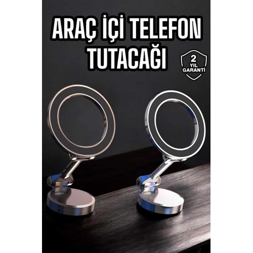 Telefon Tutucu Tüm Arabalara Uyumlu Araç İçi Katlanabilir Manyetik Tasarım Telefon Tutucu Tüm Arabalara Uyumlu Araç İçi Katlanabilir Manyetik Tasarım