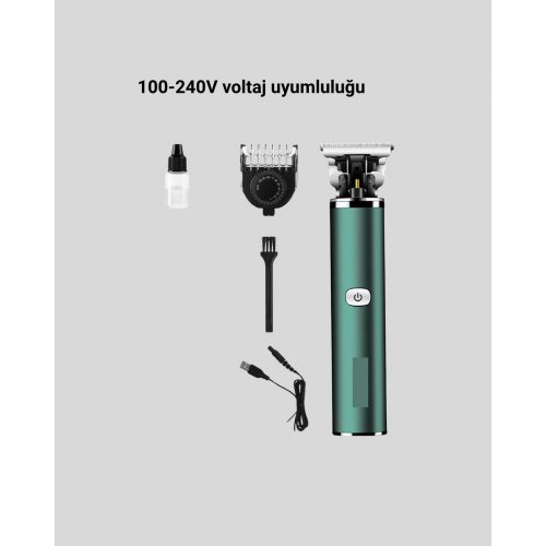 Şarjlı Erkek Tıraş Makinesi – 180 Dakika Pil Ömrü 2.5 Saat Hızlı Şarj USB ve Powerbank Uyumlu