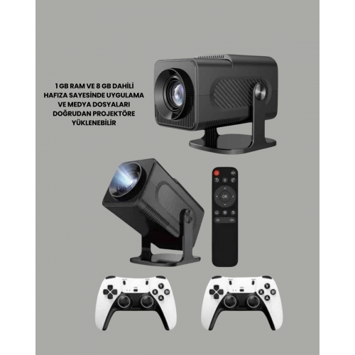 WiFi6 ve Bluetooth 5.4 Destekli LED Projektör - HCS350pro