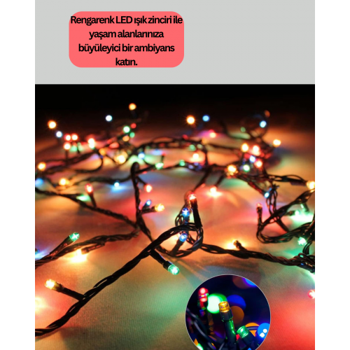 Dekoratif LED Peri Işıkları 8 Modlu İç Mekan Lambası