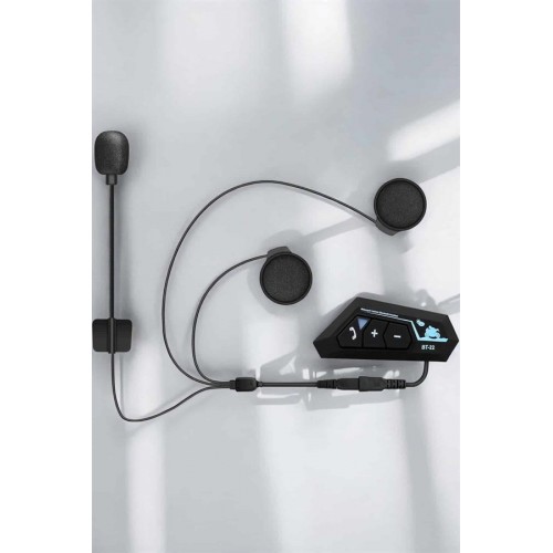 Kask Kulaklığı Motosiklet Intercom Interkom Dinleme Konuşma Özellikli Su Geçirmez