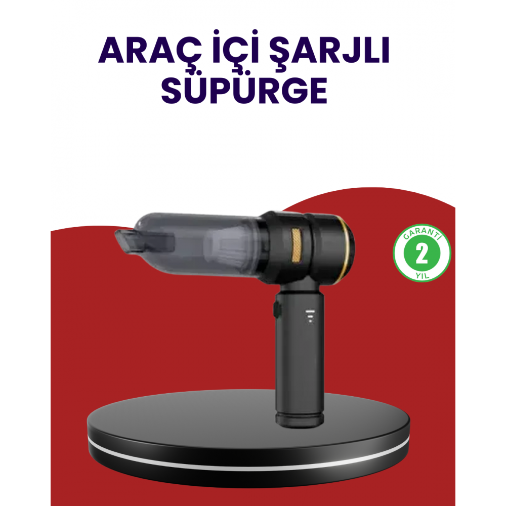 Yüksek Performanslı Araç İçi El Süpürgesi