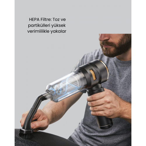 Yüksek Performanslı Araç İçi El Süpürgesi