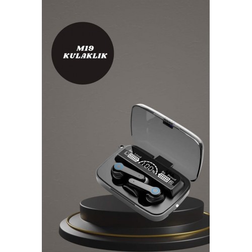 Dijital Göstergeli Powerbank Kulaklık ve 7 Kordonlu Yeni Nesil Akıllı Saat Amoled Ekran