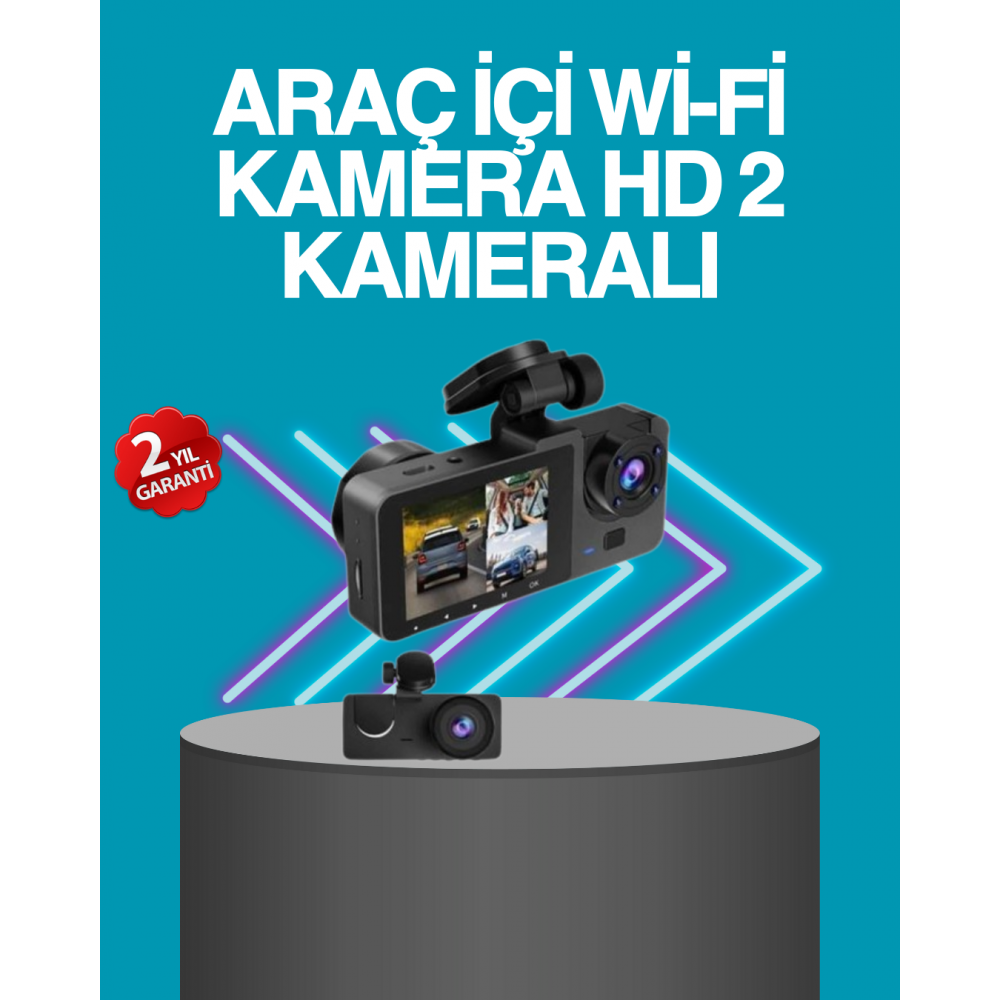 CarPlay Fotoğraf ve Video Kaydedici Araç İçi Kamera Ekranlı