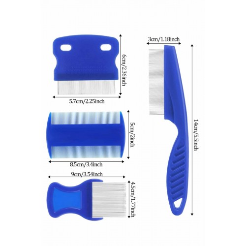 4'lü Bit Pire Tarağı Set Kedi Köpek Evcil Hayvan Tüy Toplayıcı Mavi 4'lü Bit Pire Tarağı Set Kedi Köpek Evcil Hayvan Tüy Toplayıcı Mavi