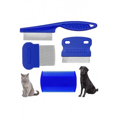 4'lü Bit Pire Tarağı Set Kedi Köpek Evcil Hayvan Tüy Toplayıcı Mavi 4'lü Bit Pire Tarağı Set Kedi Köpek Evcil Hayvan Tüy Toplayıcı Mavi