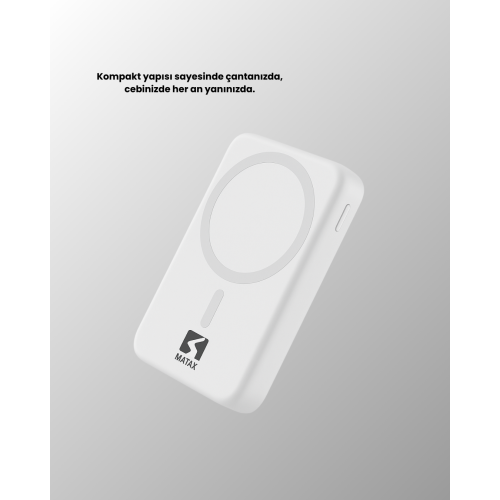 Ultra Kompakt ve Güçlü – MagSafe Powerbank 10000 mAh ile Kablosuz Şarj Deneyimi