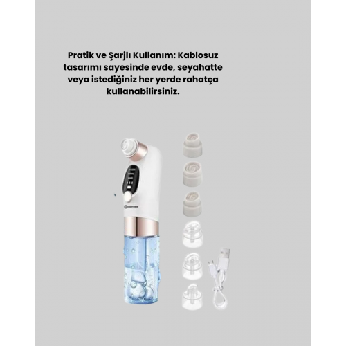 Çok Fonksiyonlu Cilt Bakım Cihazı – Siyah Nokta Gözenek ve Akne Temizleyici