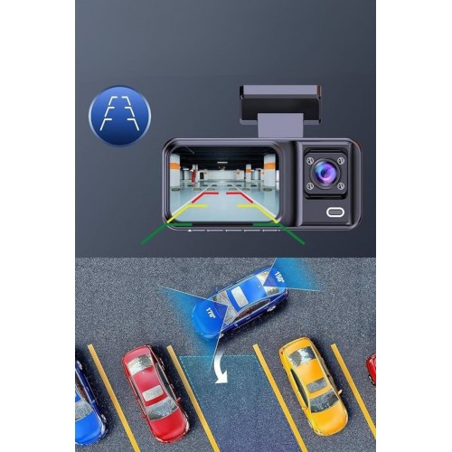 Ön ve Arka Kameralı 2 İnç 1080P Full HD DVR Araç İçi Ekran Ön ve Arka Kameralı 2 İnç 1080P Full HD DVR Araç İçi Ekran